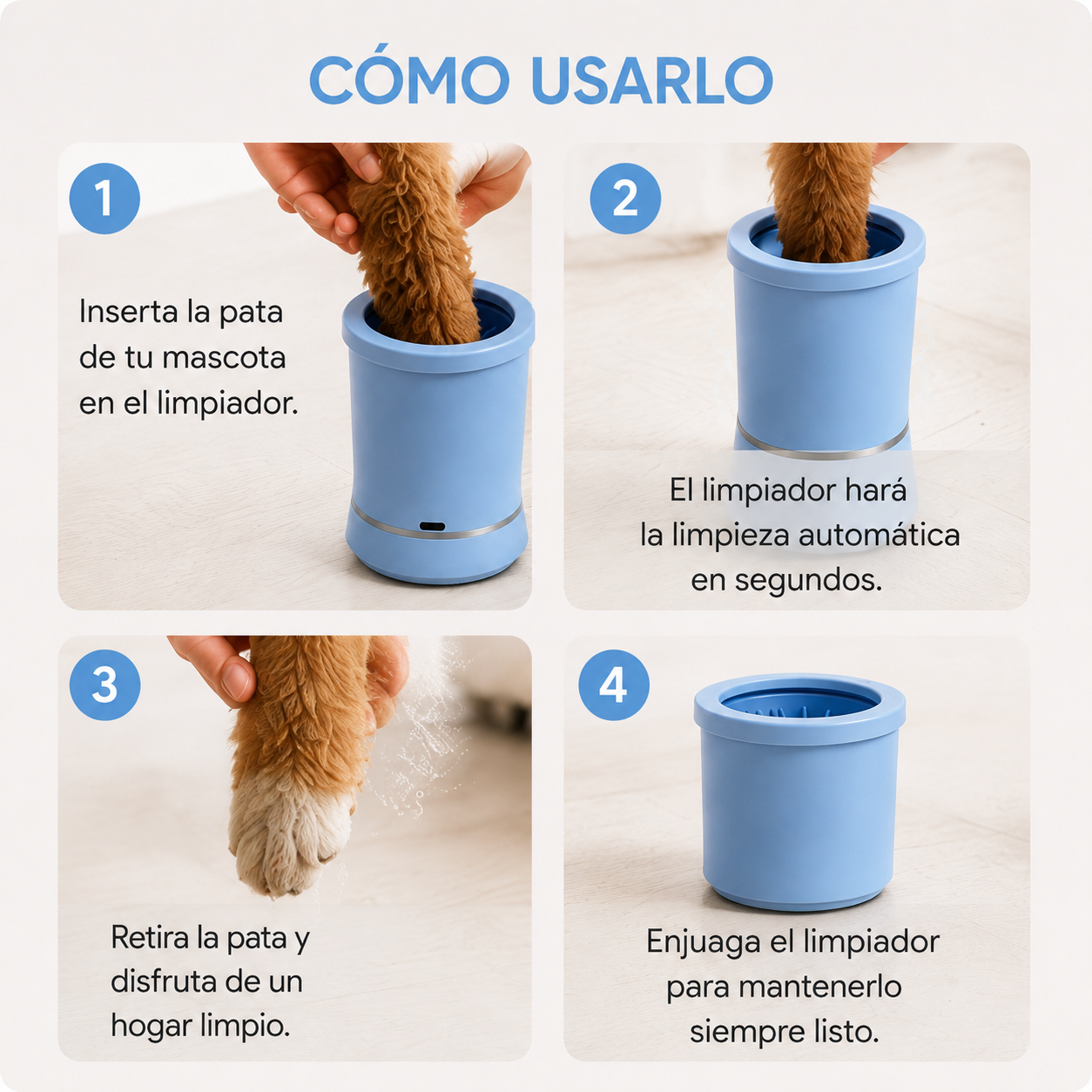 Limpiador Eléctrico de Patas Praxaro
